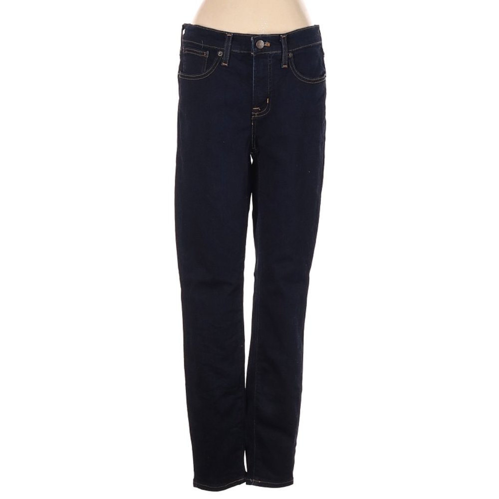 J.Crew Mercantile Jeans Blue Straight Leg Low Rise Waist Sz 27 #170